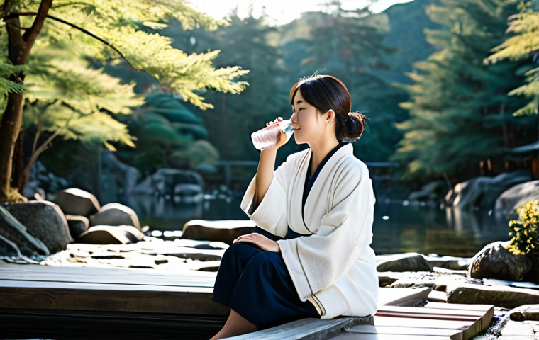 온천 건강효과 - Types of Onsen Table**

"A visually appealing table showcasing three different types of onsen: Sulfu...